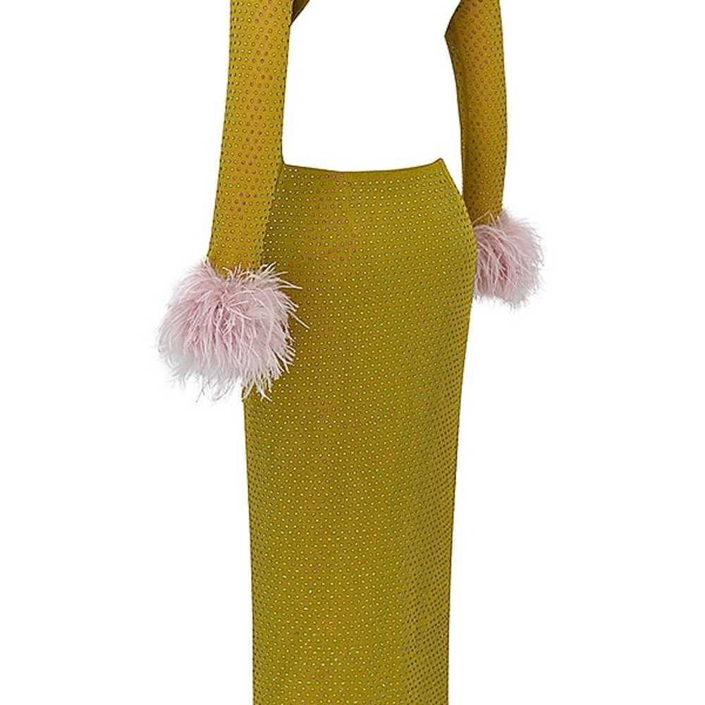 HOUSE OF CB 'Gina' Chartreuse Crystallised Maxi D… - image 7