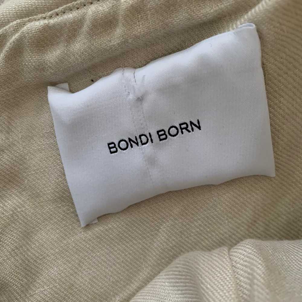 Bondi Born Elba strapless beige linen mini dress … - image 4