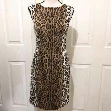 Mochino Leopard Print Sleeveless Dress - image 1
