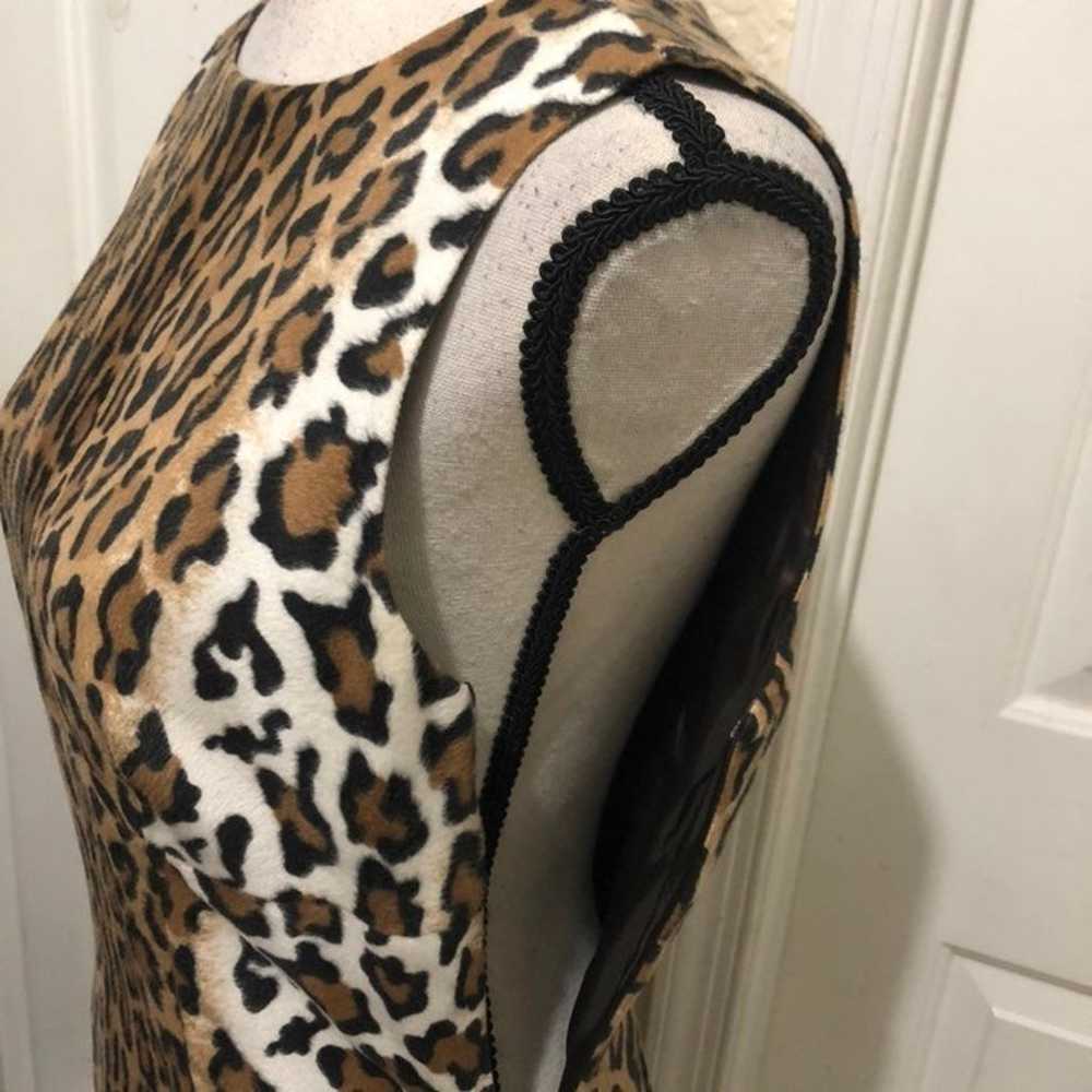 Mochino Leopard Print Sleeveless Dress - image 6