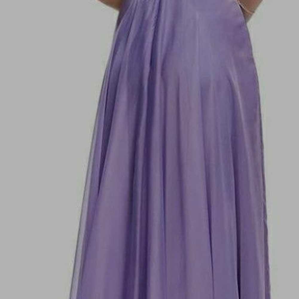 Lavender lace formal prom gown - image 8
