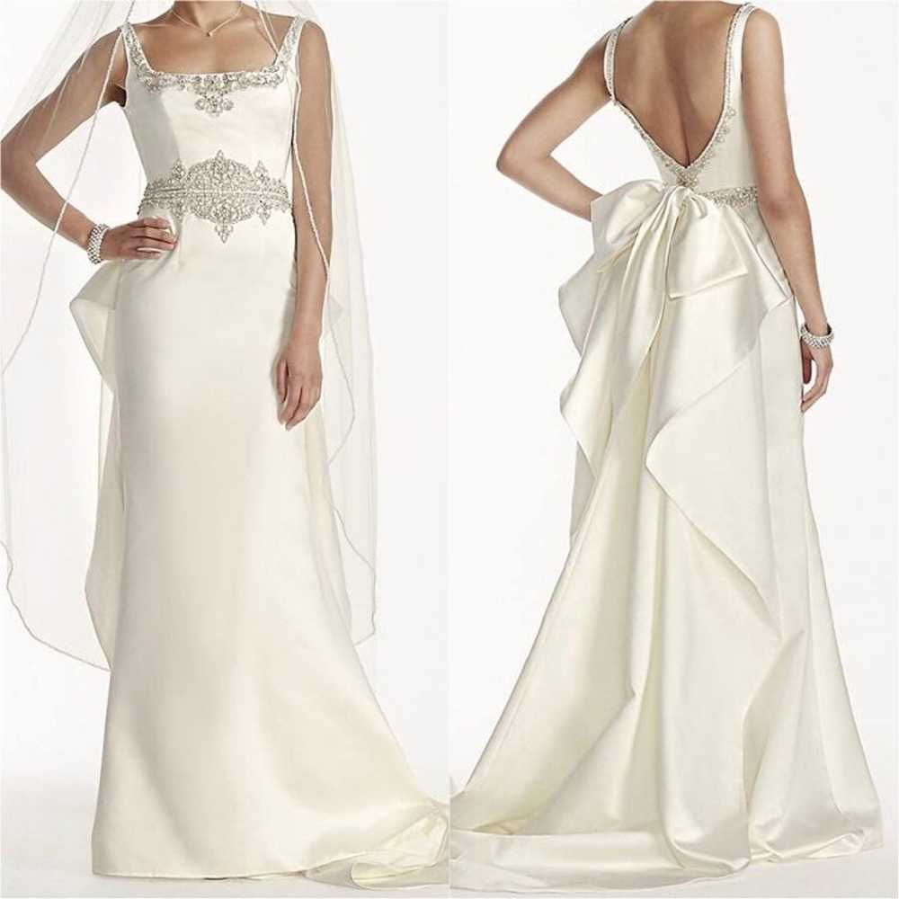 Oleg Cassini Ivory Wedding Dress - image 1