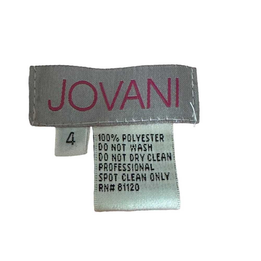Jovani Pink Cap Sleeve Chiffon Crystal Embellishe… - image 10