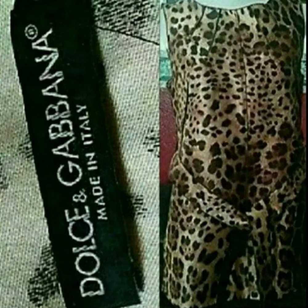 Dolce & Gabbana Sheath Dress Leopard Print IT 40 … - image 4