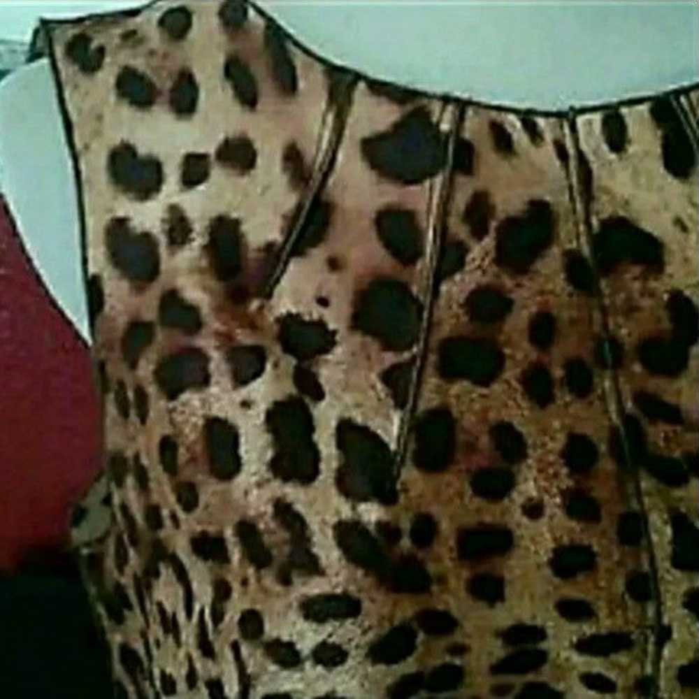 Dolce & Gabbana Sheath Dress Leopard Print IT 40 … - image 5