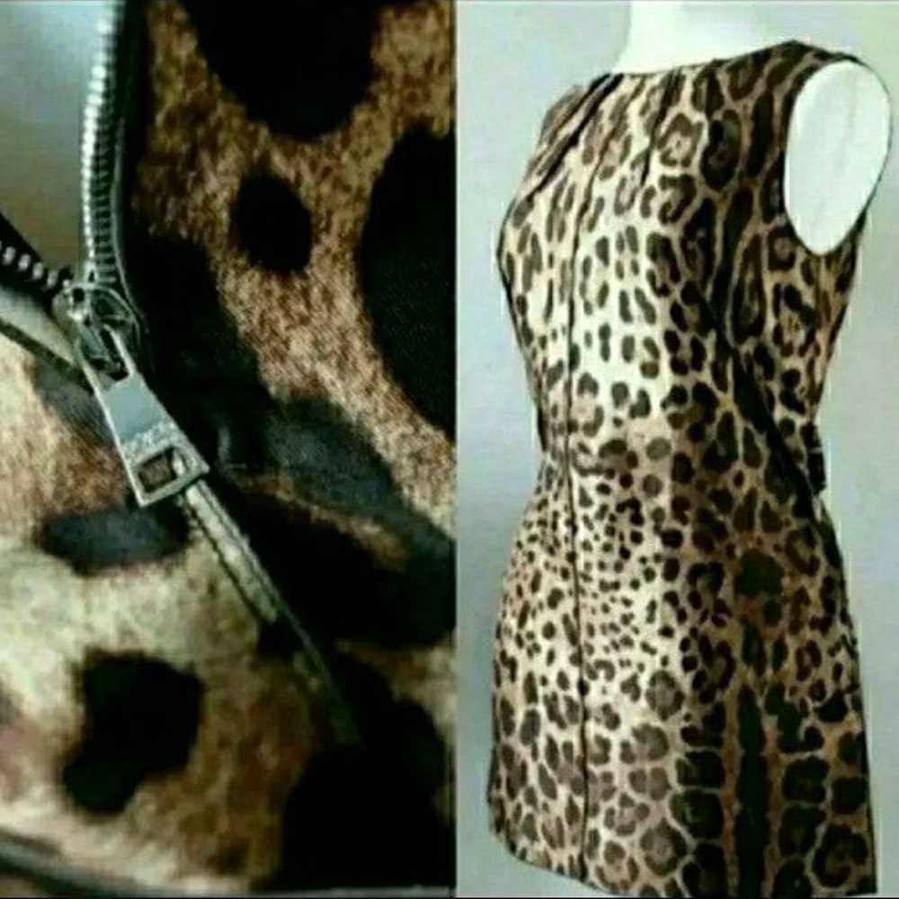 Dolce & Gabbana Sheath Dress Leopard Print IT 40 … - image 7