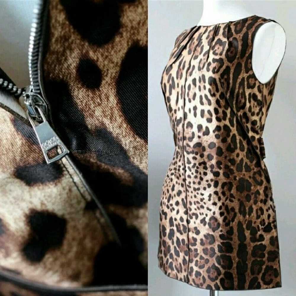 Dolce & Gabbana Sheath Dress Leopard Print IT 40 … - image 9