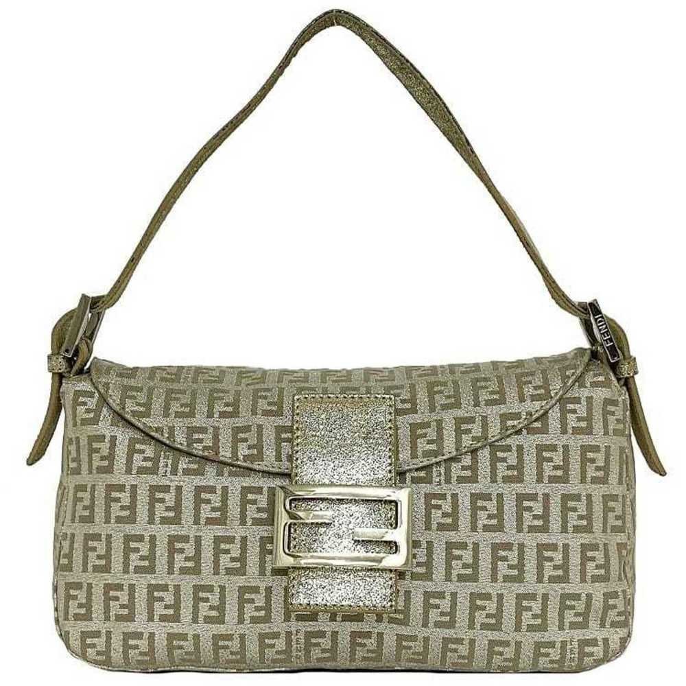Fendi FENDI Handbag Mamma Bucket Silver Zucchino … - image 1
