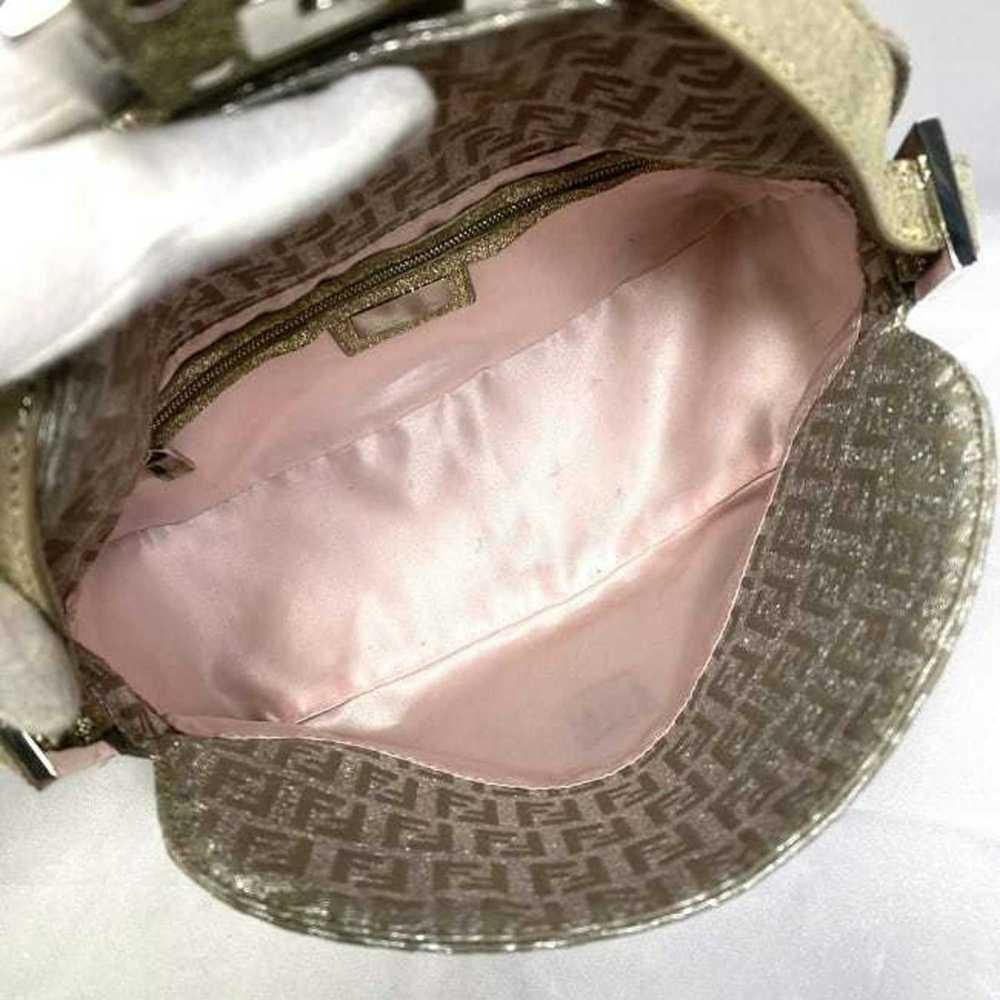 Fendi FENDI Handbag Mamma Bucket Silver Zucchino … - image 7