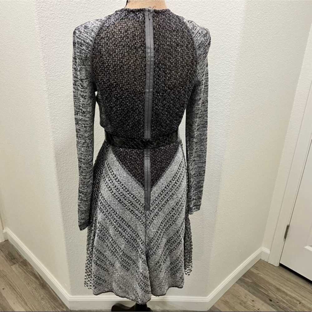 Byron Lars Grey Knit Midi Dress 10 - image 4
