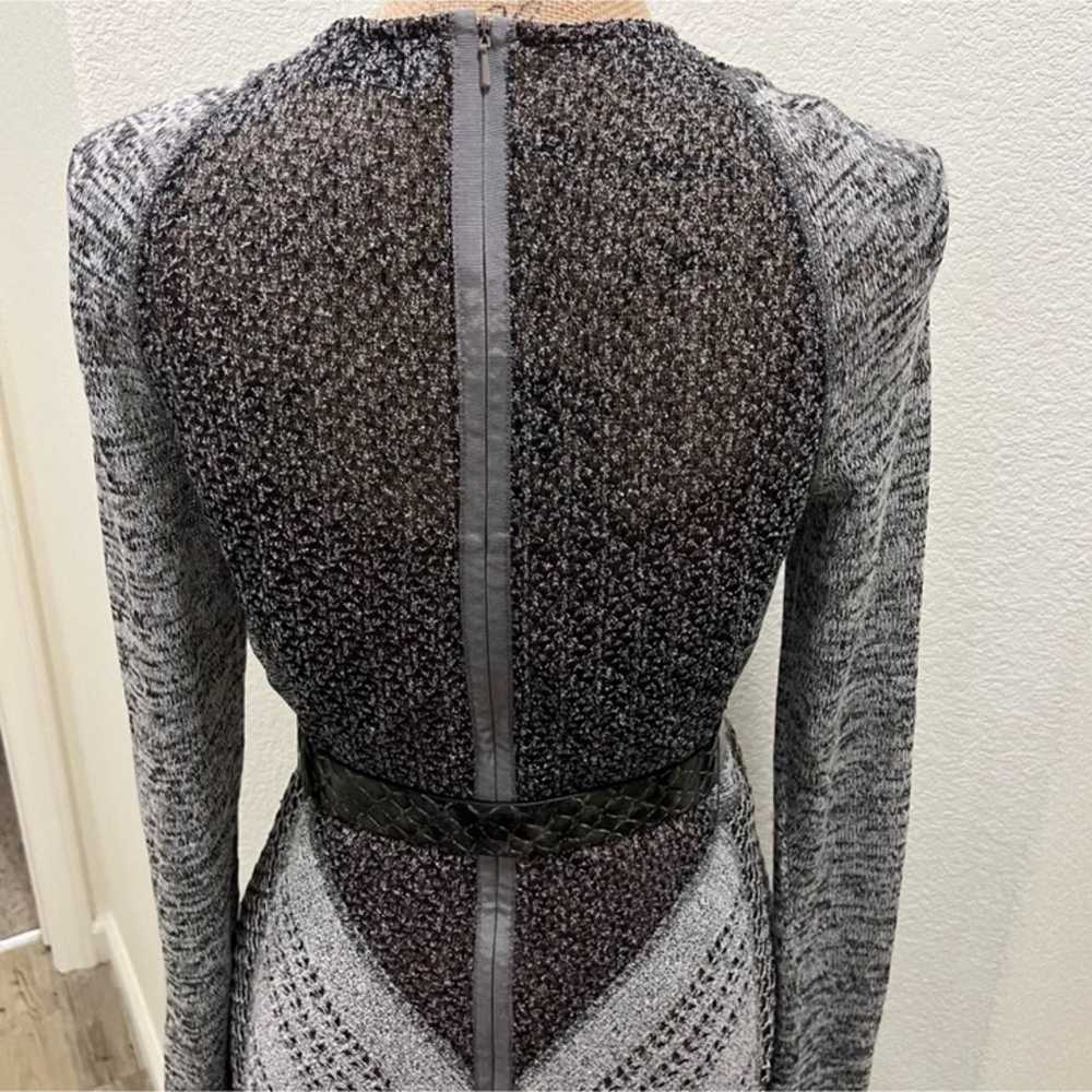 Byron Lars Grey Knit Midi Dress 10 - image 5
