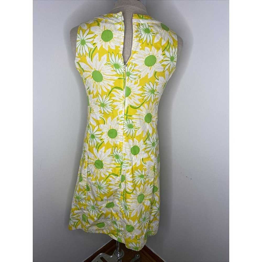 Vintage The Lilly Pulitzer Mod Floral Yellow Gree… - image 11