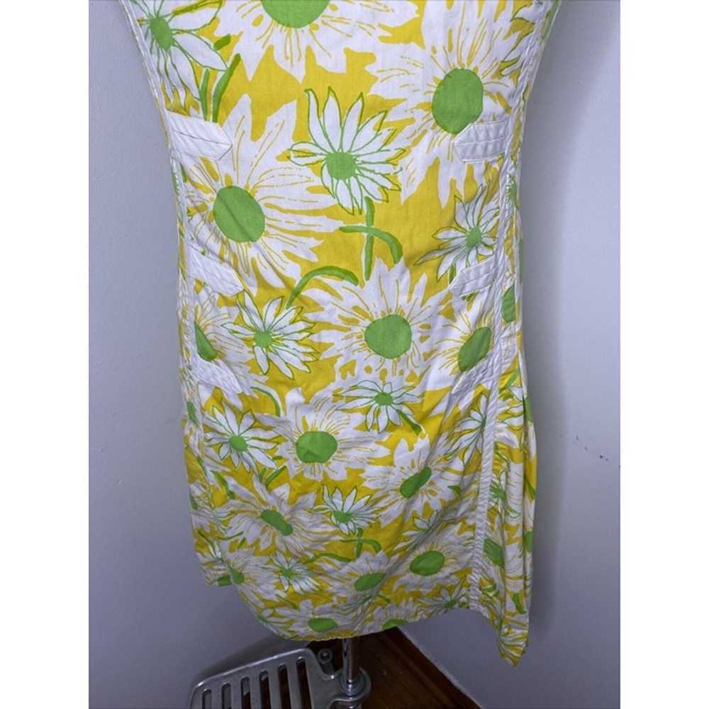 Vintage The Lilly Pulitzer Mod Floral Yellow Gree… - image 3