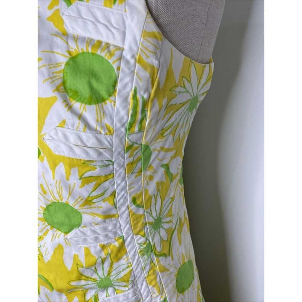 Vintage The Lilly Pulitzer Mod Floral Yellow Gree… - image 6