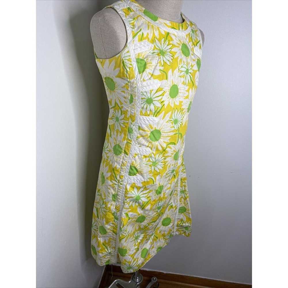 Vintage The Lilly Pulitzer Mod Floral Yellow Gree… - image 8