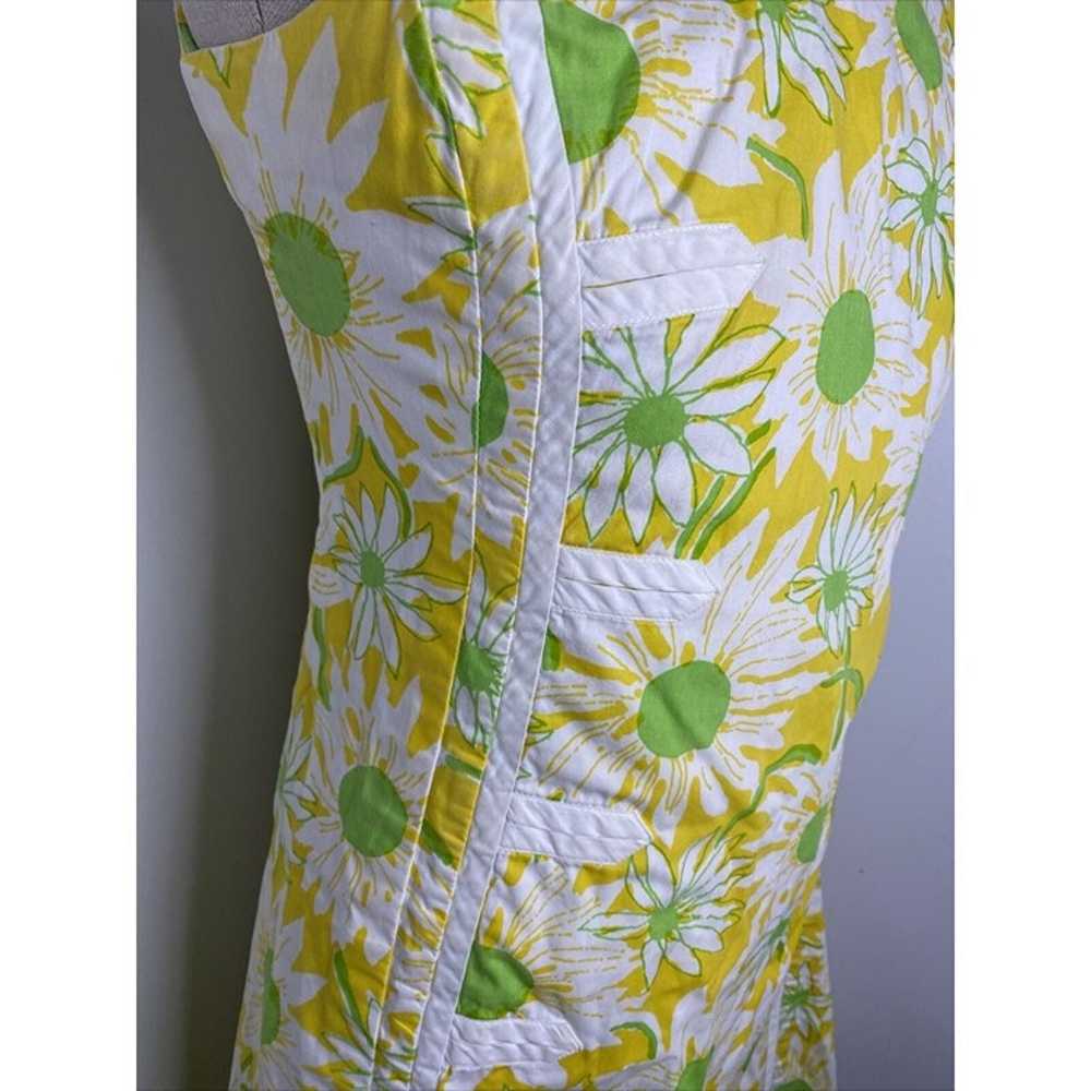 Vintage The Lilly Pulitzer Mod Floral Yellow Gree… - image 9