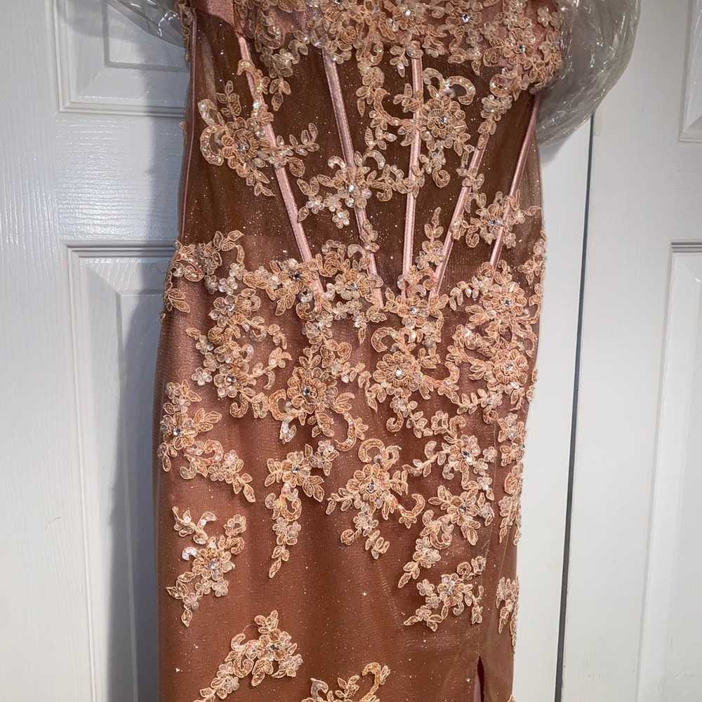 JOVANI pink/rose gold prom dress - image 5