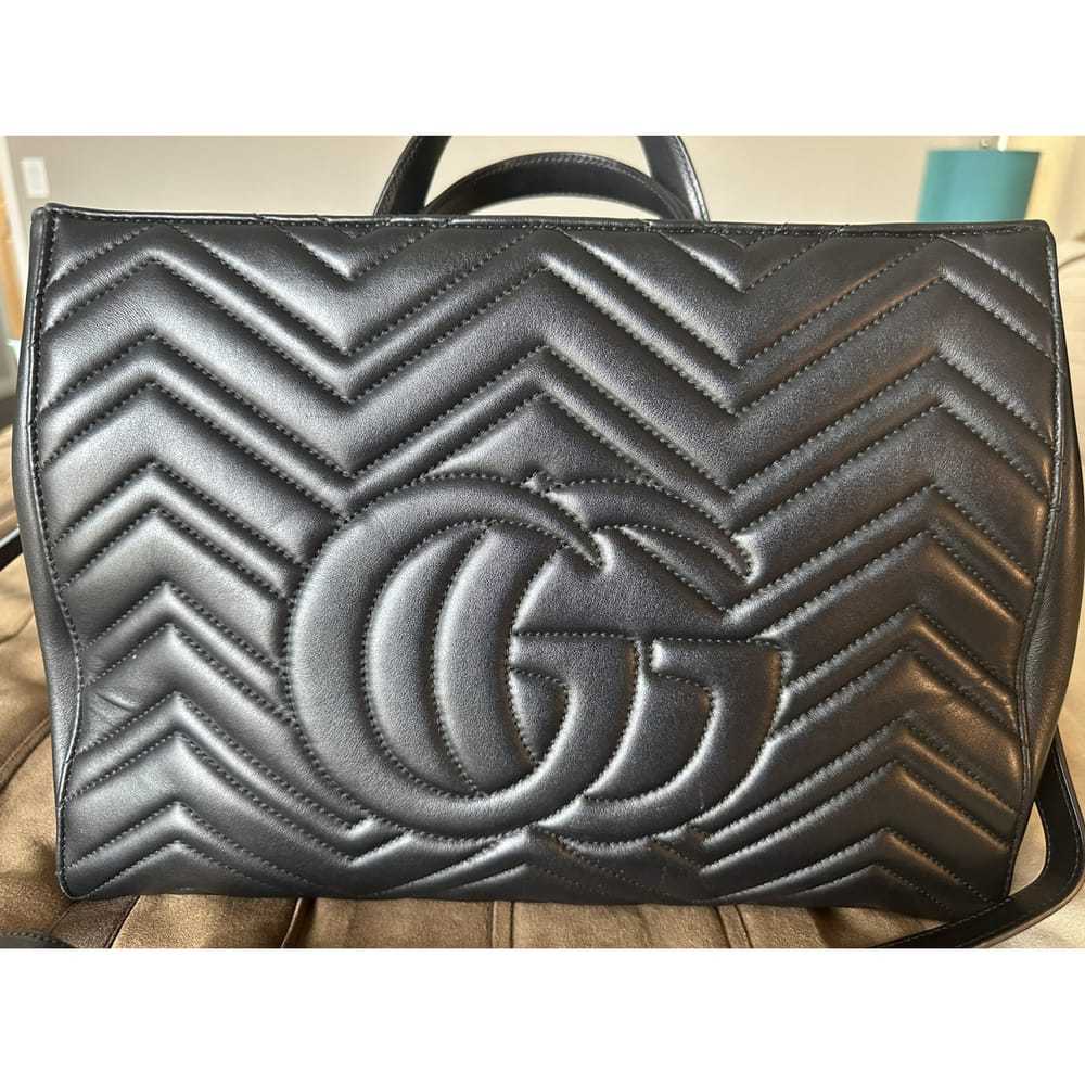 Gucci Gg Marmont Shopping leather handbag - image 2