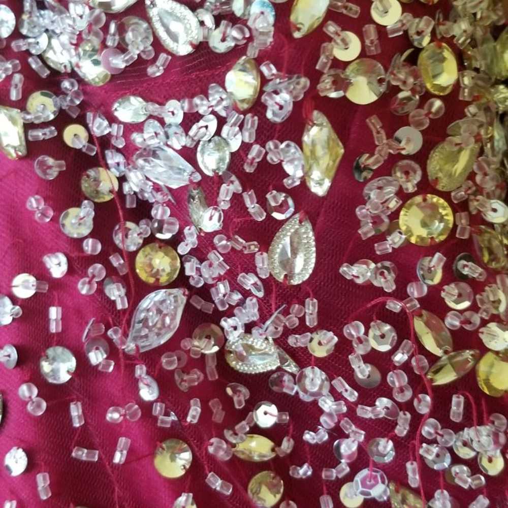 Raspberry prom dress - image 3