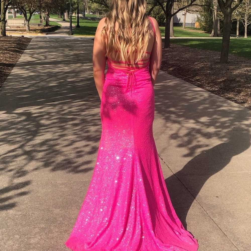 Women’s Ava Presley Pink Prom Dress Size 2 - image 3