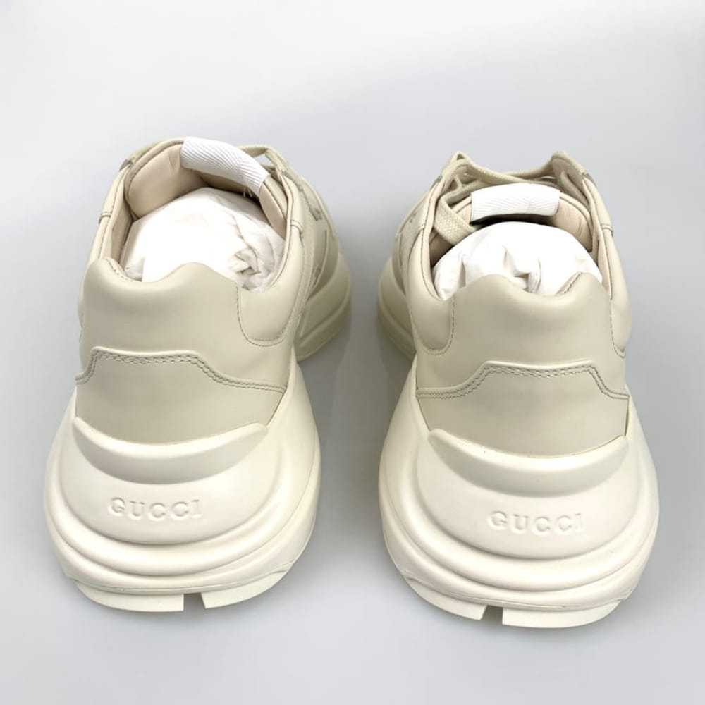 Gucci Rhyton leather low trainers - image 6
