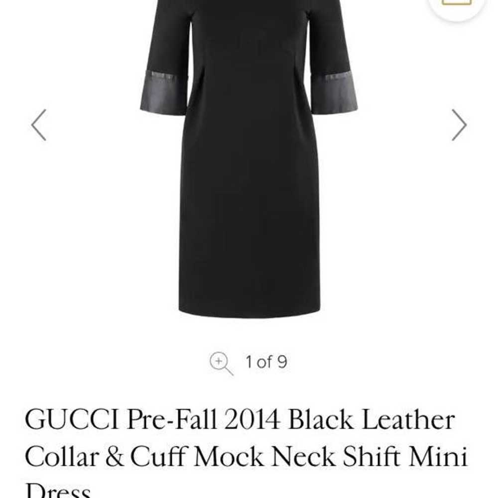 GUCCI Pre-Fall 2014 Black Leather Collar - image 1