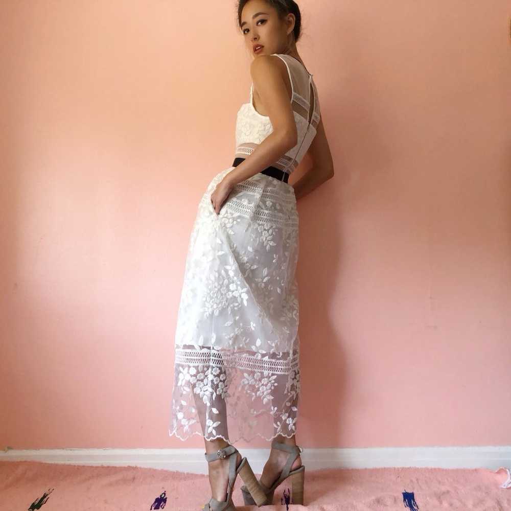 Self Portrait Lace Midi Dress - image 2