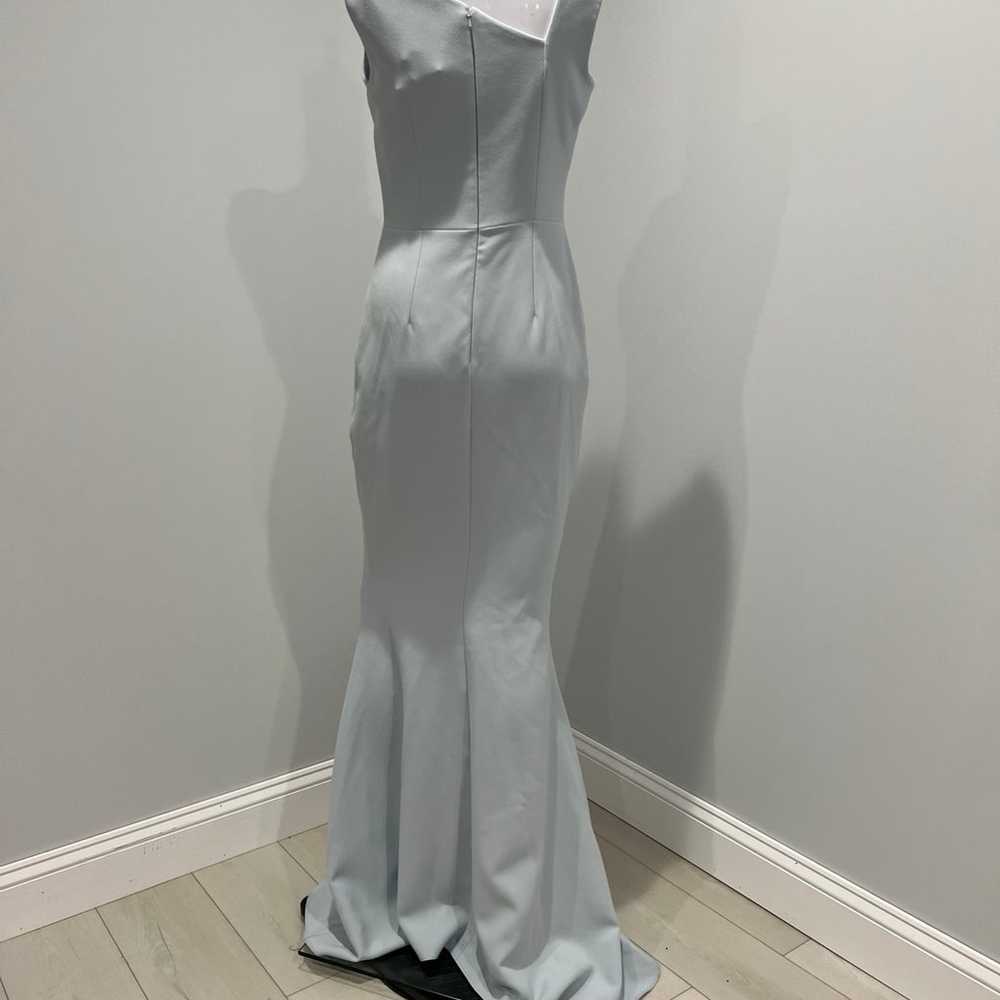 $1550 SAFIYAA  Desia Asymmetric Mermaid Gown - Ic… - image 8
