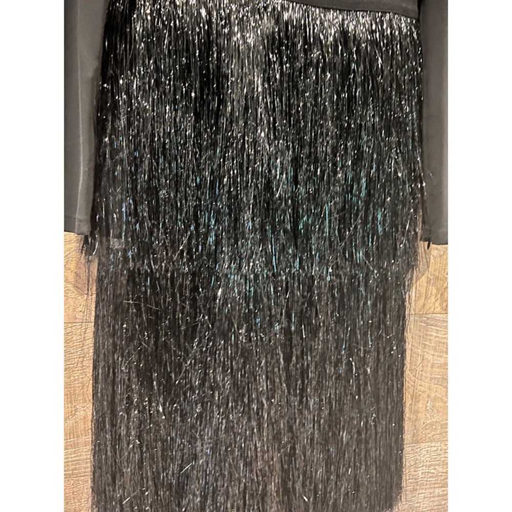 JONATHAN Simkhai Tinsel-Fringe mock-neck black  m… - image 11