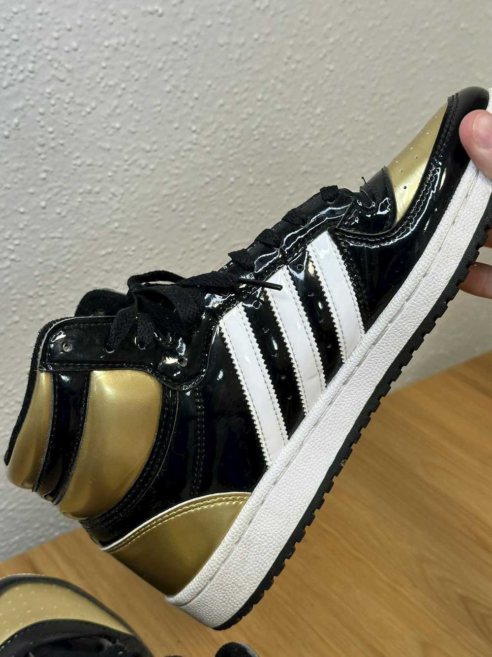 Adidas Top Ten RB Black Gold Patent size 9 - image 4