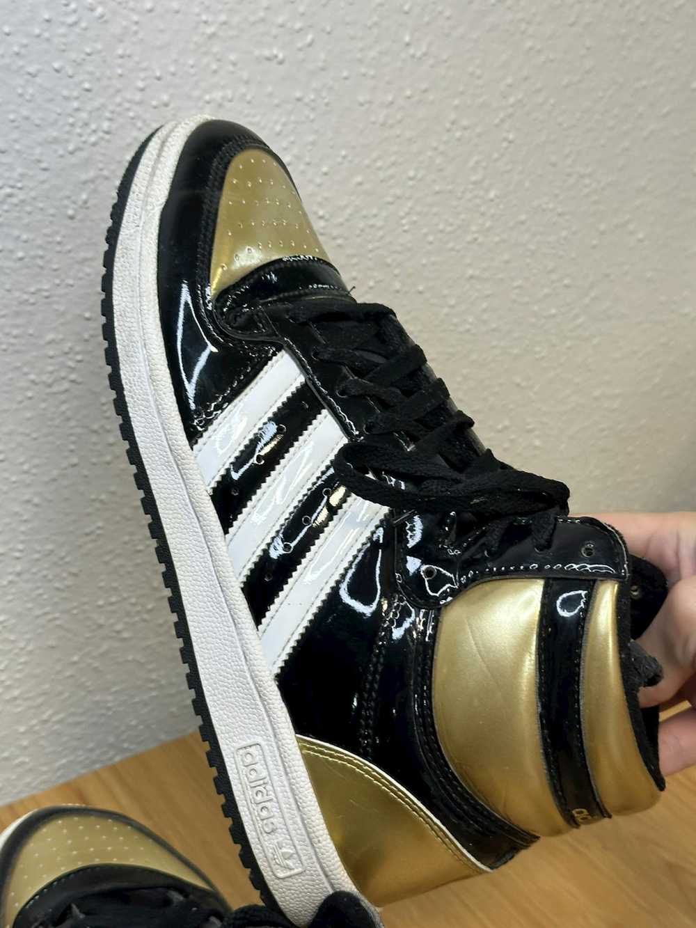 Adidas Top Ten RB Black Gold Patent size 9 - image 5