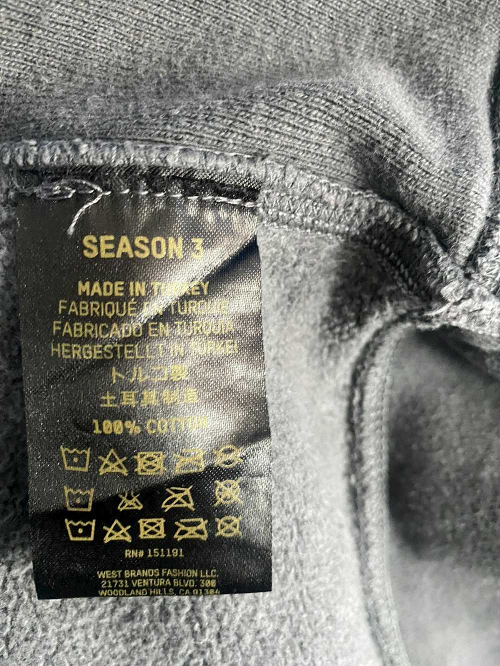 Yeezy Season Yeezy season 3 onyx hoodie grey stee… - image 4