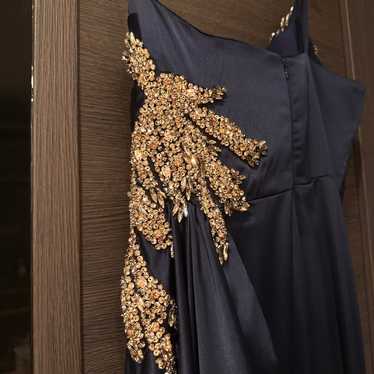 Portia and Scarlett blue gown