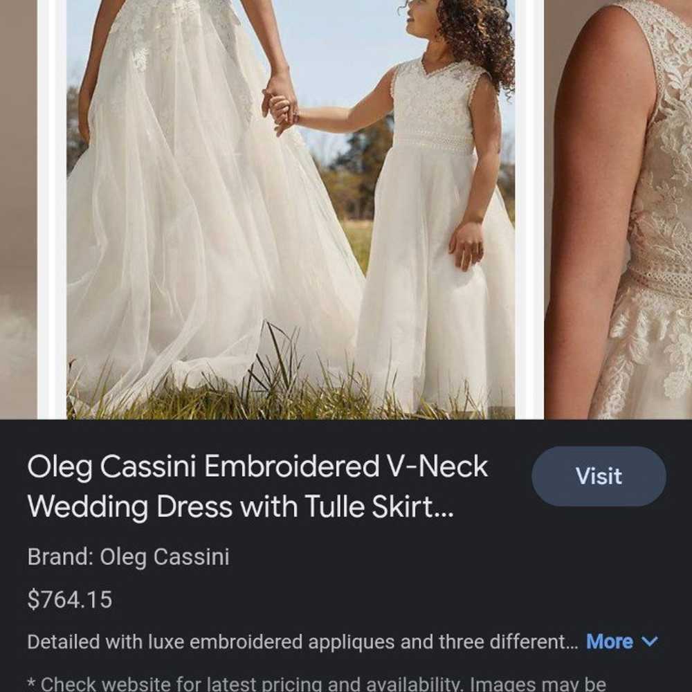 oleg cassini wedding dress - image 2