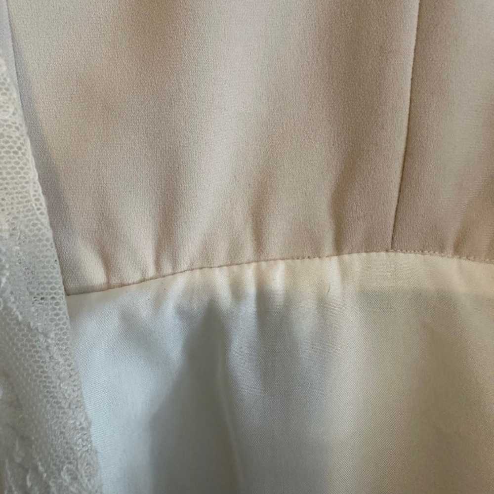 Elizabeth Dye Boho Lace Wedding Dress Size 4 - image 7