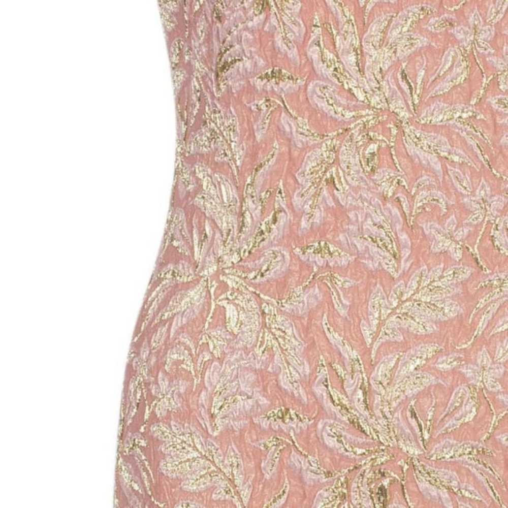Dolce Gabbana Peach Brocade dress Size US 4 - image 3