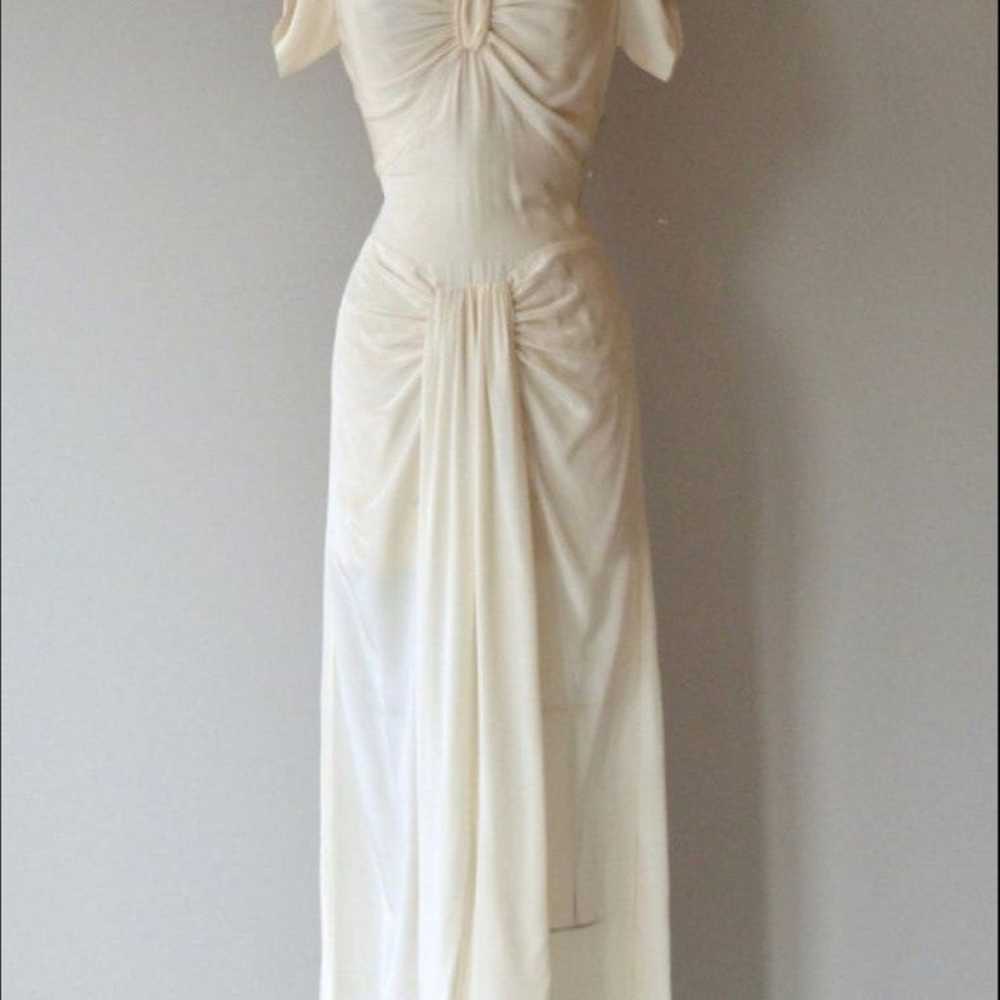 1930s Silk Wedding Gown▪︎Small - image 4