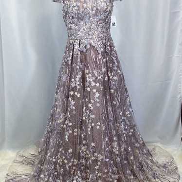 Mac Duggal Beaded & Floral-Embroidered Gown size … - image 1