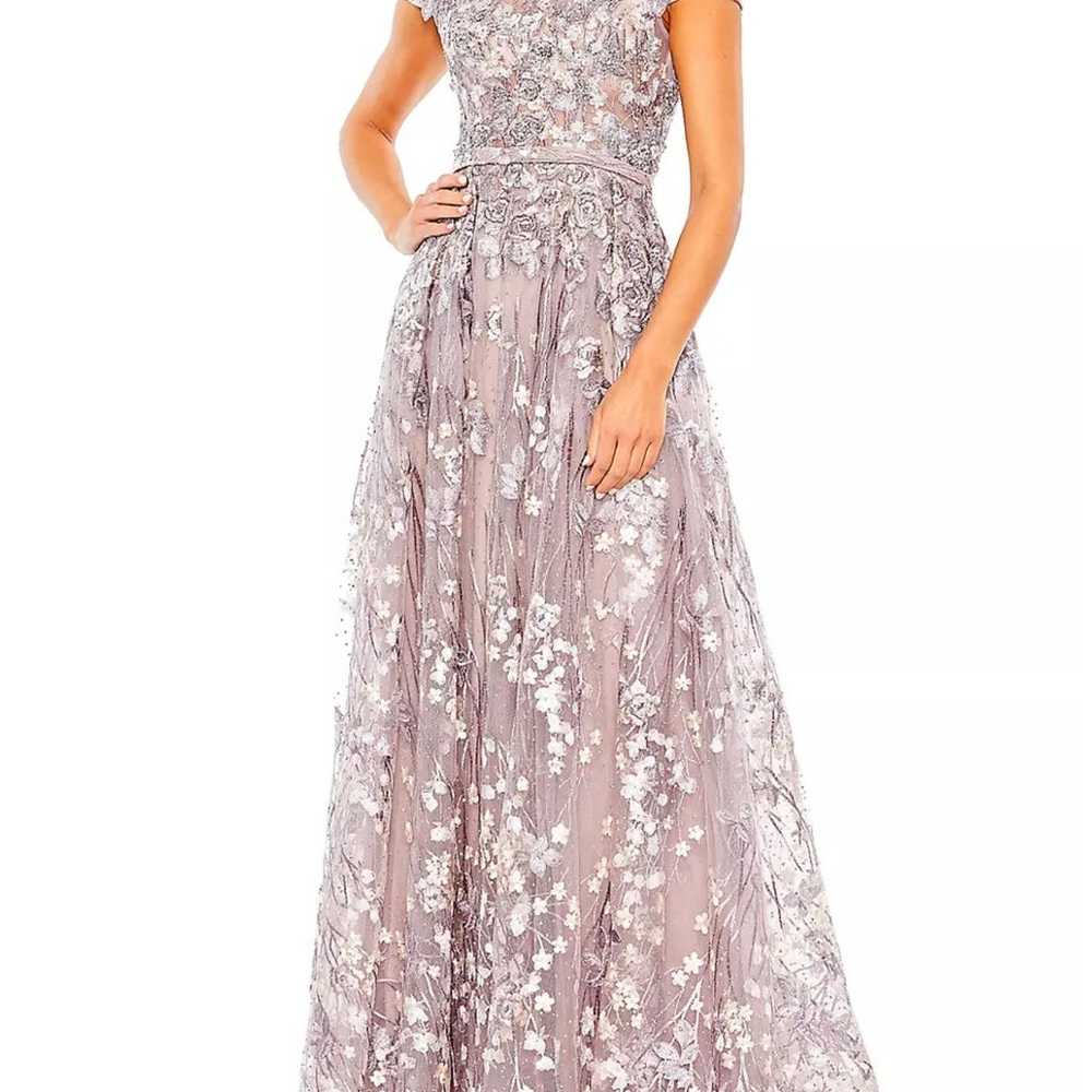 Mac Duggal Beaded & Floral-Embroidered Gown size … - image 2
