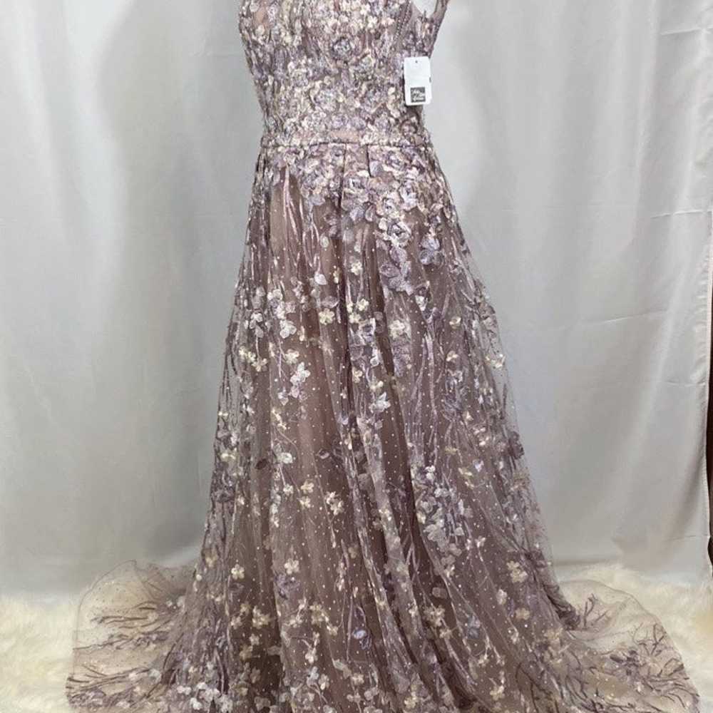 Mac Duggal Beaded & Floral-Embroidered Gown size … - image 5