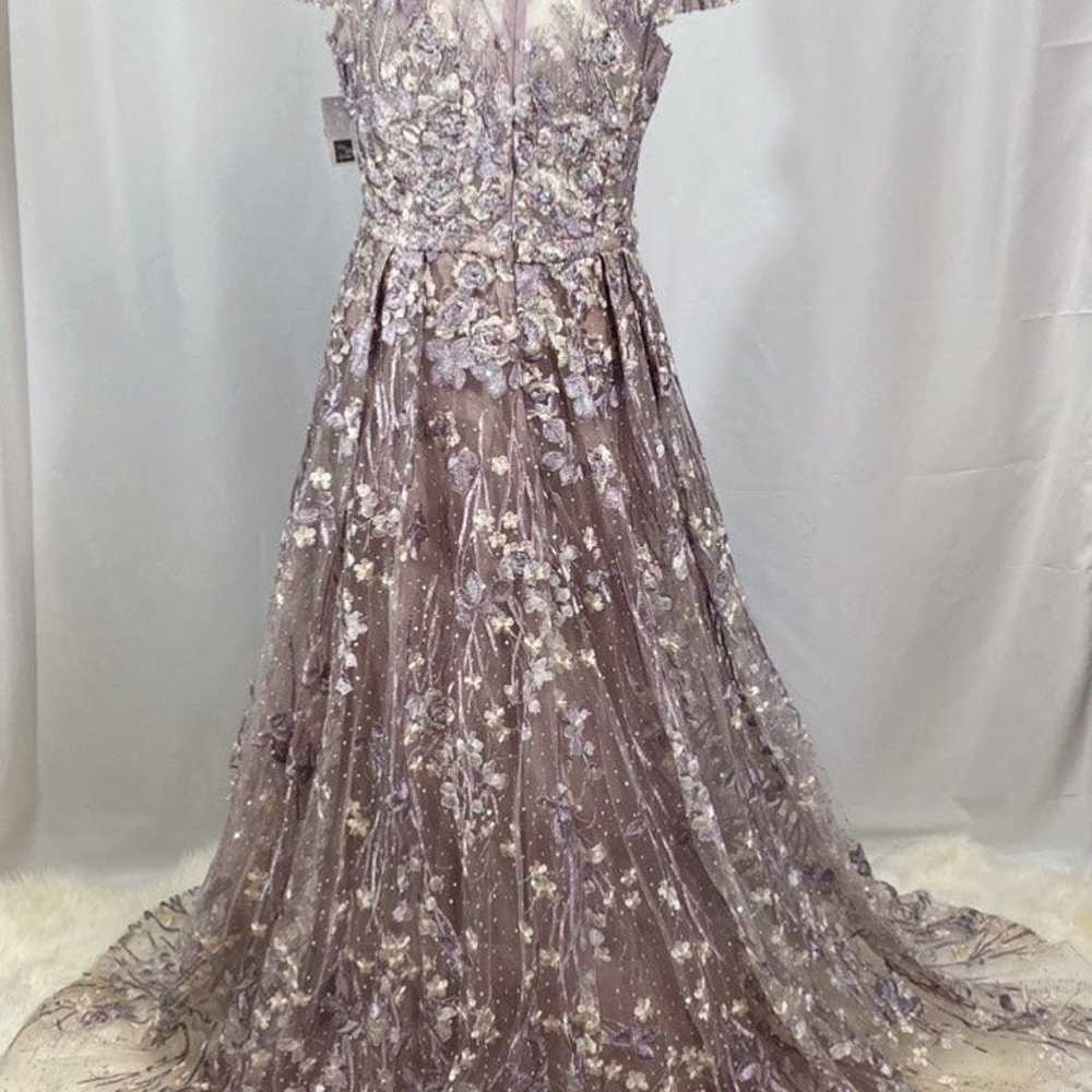 Mac Duggal Beaded & Floral-Embroidered Gown size … - image 7