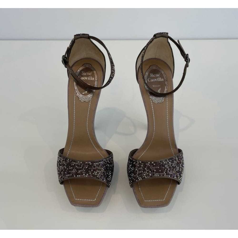 Rene Caovilla Glitter sandal - image 2