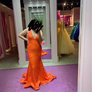 Jovani Orange Prom Dress