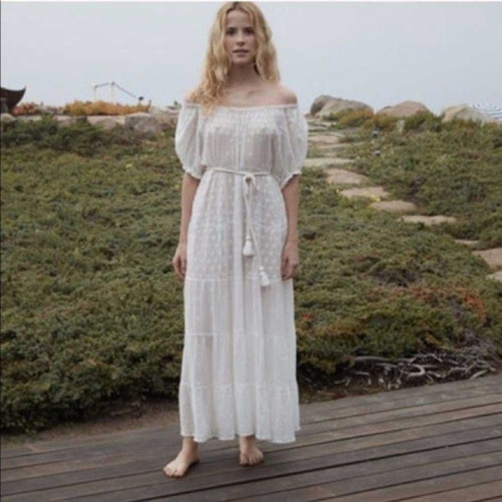 New Doen London Tansy Maxi Dress in Salt / White - image 5