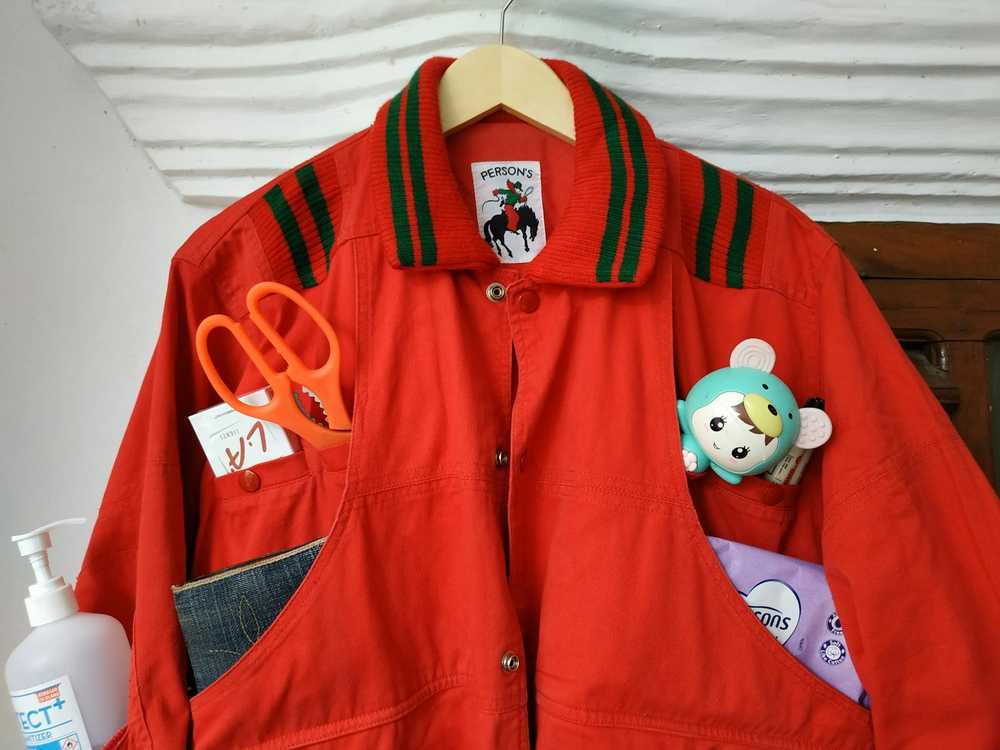 Japanese Brand × Person's × Varsity Jacket Rare d… - image 5
