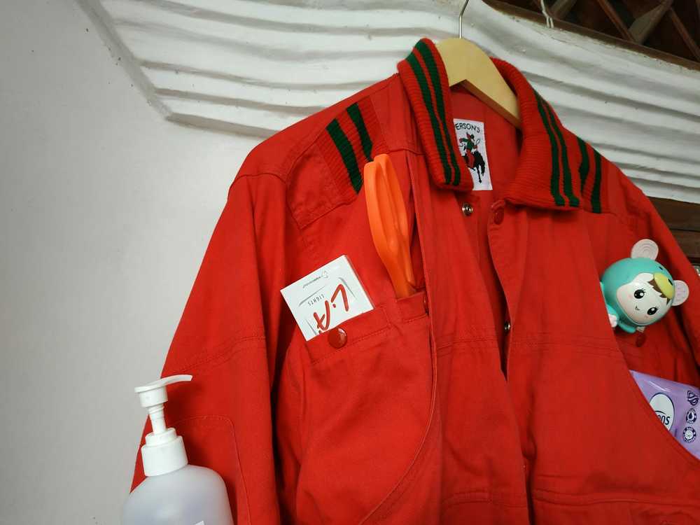 Japanese Brand × Person's × Varsity Jacket Rare d… - image 8