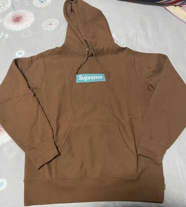 Supreme brown box logo hot sale hoodie