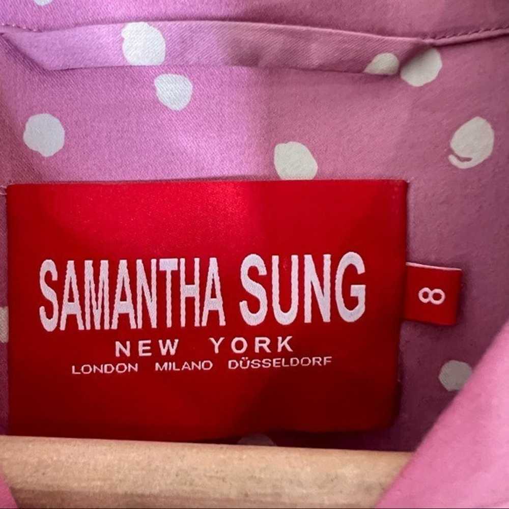 Samantha Sung Audrey Pink Polka Dot Belted Dress - image 5