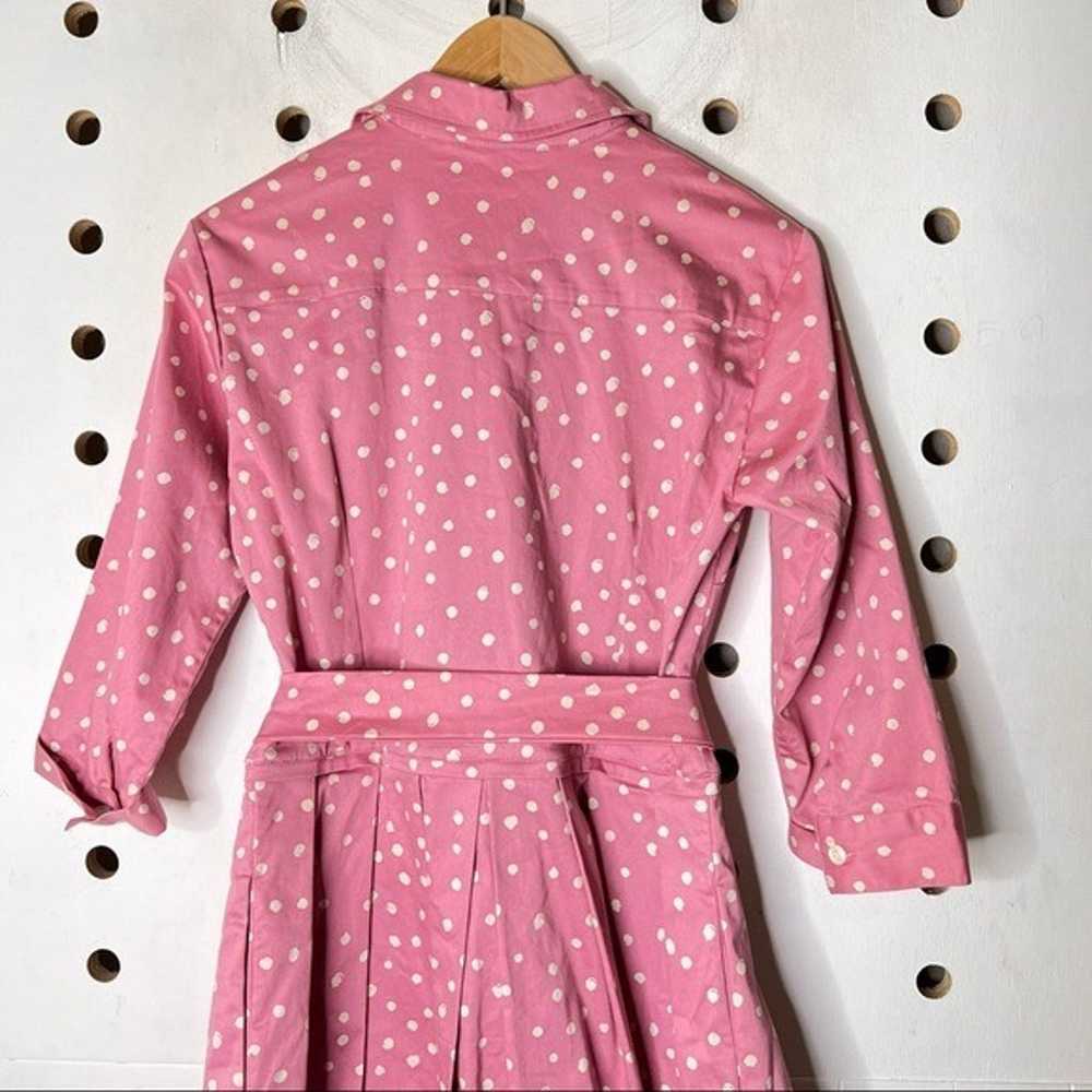 Samantha Sung Audrey Pink Polka Dot Belted Dress - image 6