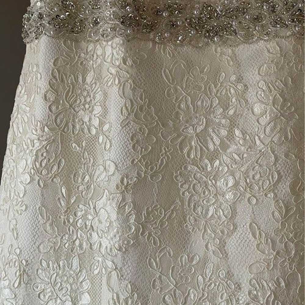 Venus Bridal Lace Short Sleeved Wedding Dress, Si… - image 10